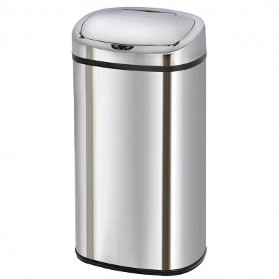 KITCHEN MOVE Poubelle de cuisine automatique MAJESTIC Argent Acier inoxydable 68L 
