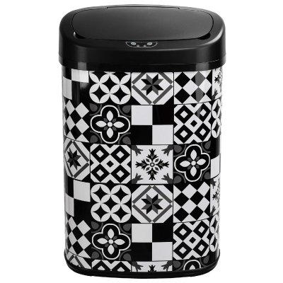 KITCHEN MOVE Poubelle de cuisine automatique MAJESTIC Noir Acier inoxydable 58 L 