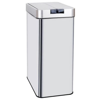 KITCHEN MOVE Poubelle de cuisine automatique SILVERLAKE Argent Acier inoxydable 60 L 