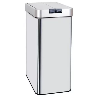 KITCHEN MOVE Poubelle de cuisine automatique SILVERLAKE Argent Acier inoxydable 60 L 