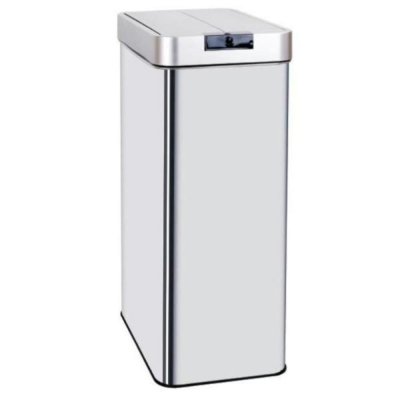 KITCHEN MOVE Poubelle de cuisine automatique SILVERLAKE Argent Acier inoxydable 90 L 