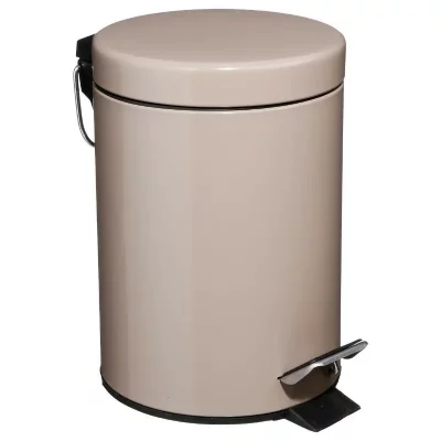 GENERIQUE Poubelle m&eacute;tal 3 litres - Taupe 
