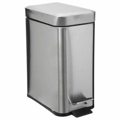 PARIS PRIX Poubelle rectangle - 5 L - Inox 