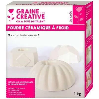 GRAINE CREATIVE Poudre ceramic a froid - boite de 1kg