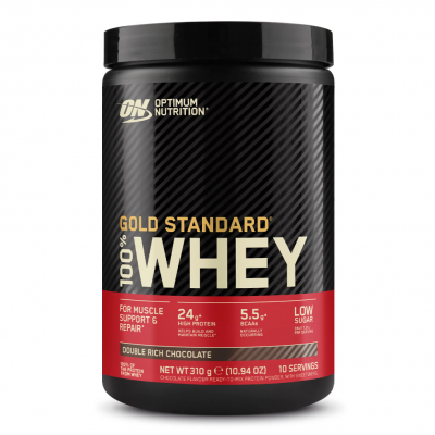 OPTIMUM NUTRITION Poudre de prot&eacute;ines de lactos&eacute;rum au go&ucirc;t de chocolat Whey Gold Standard, 310 g,  