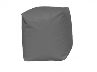 HOMEMAISON Pouf Cube Gris - Gris - 45 X 38 X 38 cm