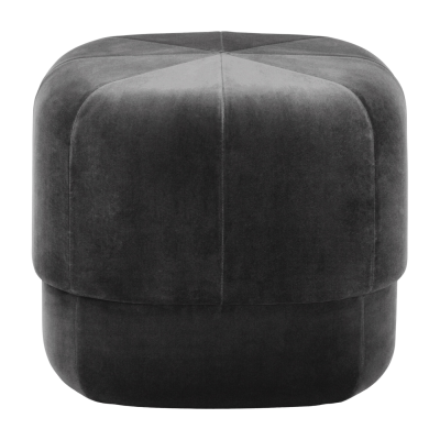 NORMANN COPENHAGEN Pouf en velours 46 cm gris Circus Grey - 