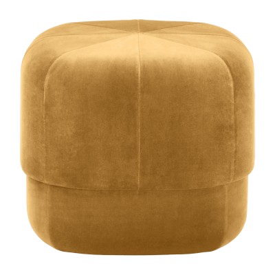 NORMANN COPENHAGEN Pouf en velours 46 cm jaune Circus Yellow - 