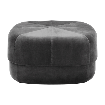 NORMANN COPENHAGEN Pouf en velours 65 cm gris Circus Grey - 