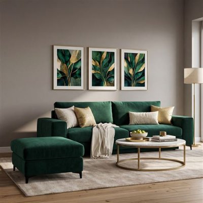 MAISON AUBERTIN Pouf Fiesole Velours Vert - Vert