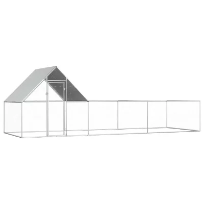 VIDAXL Poulailler 6 x 2 x 2 m Acier galvanis&eacute;  n/a