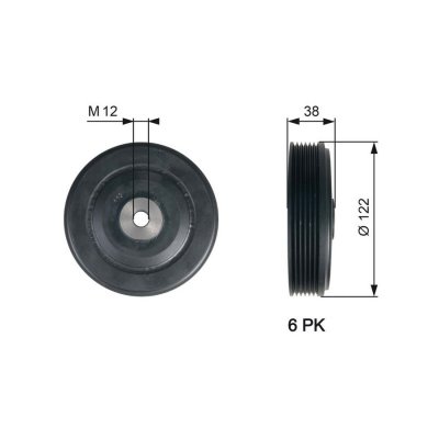 GATES Poulie damper/vilebrequin  TVD1112 (X1)