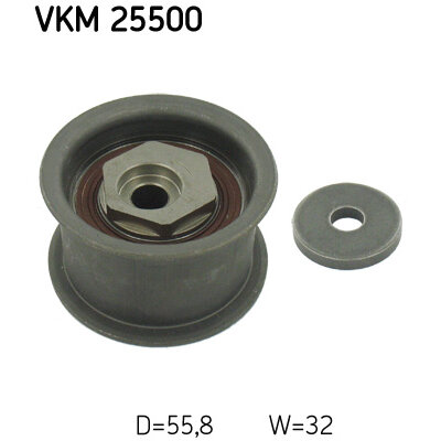 SKF Poulie renvoi/transmission, courroie de distribution  VKM 25500