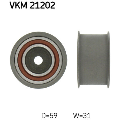 SKF Poulie renvoi/transmission courroie de distribution VKM 21202 