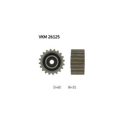 SKF Poulie renvoi/transmission courroie de distribution VKM 26125 