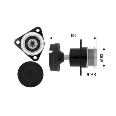 GATES Poulie roue libre alternateur DriveAlign&reg; OAP7050 