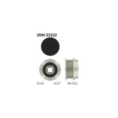 SKF Poulie roue libre, alternateur  VKM 03102
