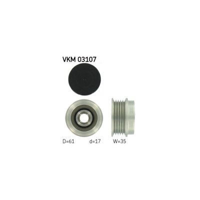 SKF Poulie roue libre, alternateur  VKM 03107