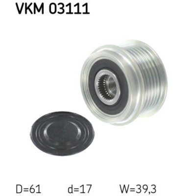 SKF Poulie roue libre, alternateur  VKM 03111