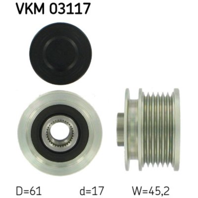 SKF Poulie roue libre, alternateur  VKM 03117