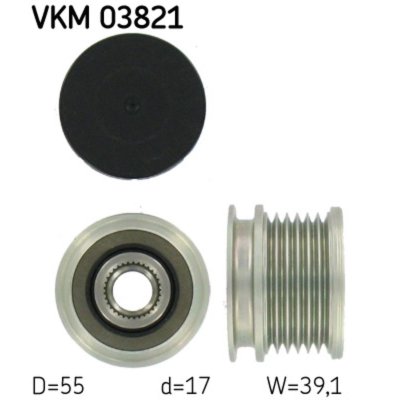 SKF Poulie roue libre, alternateur  VKM 03821