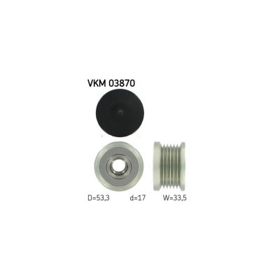 SKF Poulie roue libre, alternateur  VKM 03870