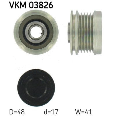 SKF Poulie roue libre alternateur VKM 03826 