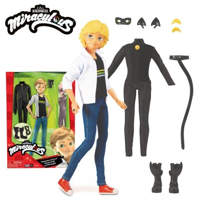 BANDAI Poup&eacute;e  - Miraculous Adrien et ses 2 tenues - 26 cm