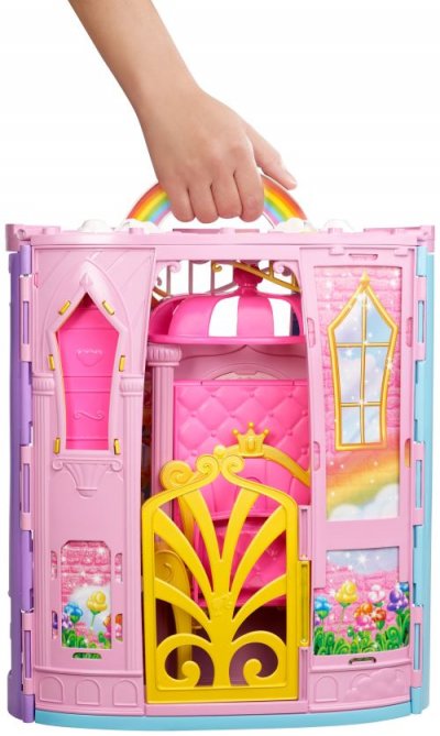 BARBIE Poup&eacute;e  - Ch&acirc;teau arc-en-ciel