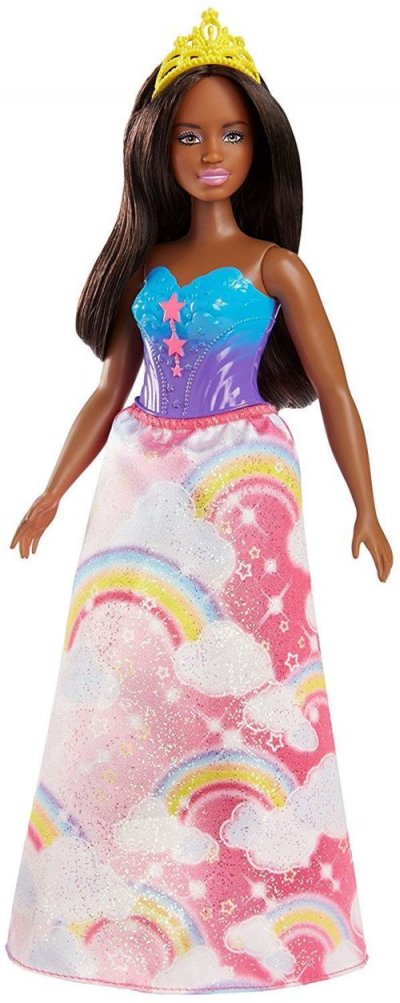 BARBIE Poup&eacute;e &trade; Dreamtopia Princesse Arc-en-ciel Brune Mattel