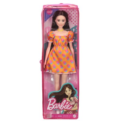 BARBIE Poup&eacute;e  Fashionista avec robe Orange