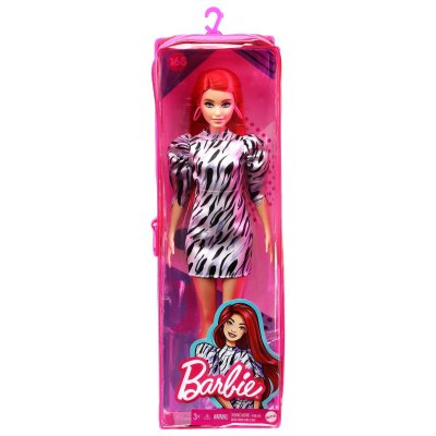 BARBIE Poup&eacute;e  Fashionistas Robe Z&eacute;br&eacute;e 