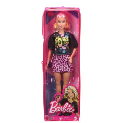 BARBIE Poup&eacute;e  Fashionistas T-shirt Rock et jupe