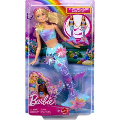 BARBIE Poup&eacute;e  Sir&egrave;ne Fleurs Magiques Blonde