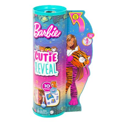 BARBIE Poup&eacute;e Cutie Reveal Tigre  Mattel - La Poup&eacute;e + Accessoires