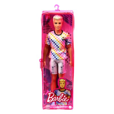 BARBIE Poup&eacute;e Ken  Fashionistas T-shirt &agrave; carreaux 