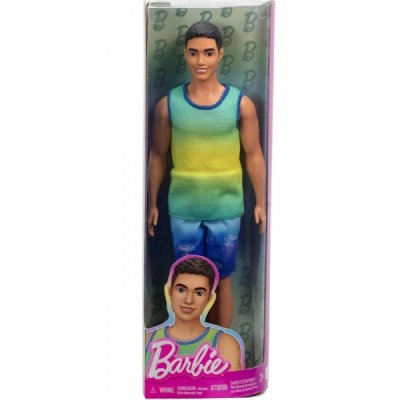 MATTEL Poup&eacute;e Ken Cheveux Noir Fashionistas Avec Short Et D&eacute;bardeur - Barbie -  - Hyv00