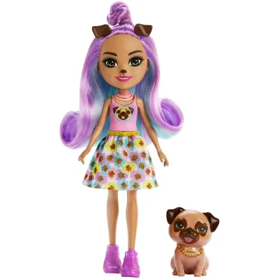 MATTEL Poup&eacute;e Penna Bulldog Enchantimals - La Poup&eacute;e