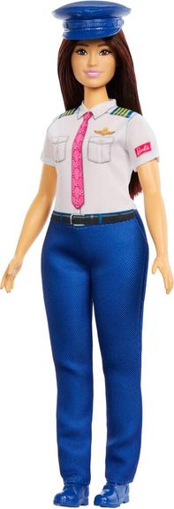 BARBIE Poup&eacute;e Pilote JKF75 - Tenue pilote - Accessoire k&eacute;pi