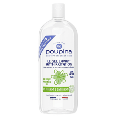 POUPINA  Gel Lavant Anti-irritation Recharge 1L