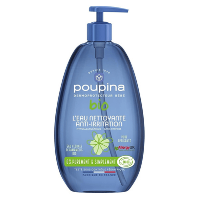 POUPINA  Soins B&eacute;b&eacute; L'Eau Nettoyante Anti-Irritation Bio 485ml