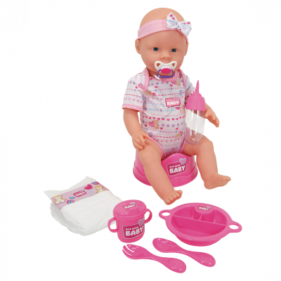 SIMBA Poupon  New Born Baby Rose 43 cm
