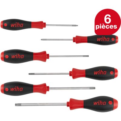 WIHA Pour latelier Jeu de tournevis 6 pi&egrave;ces torx&reg; int&eacute;rieur - 