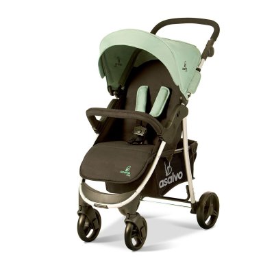ASALVO Poussette  America Jade vert - Poussette polyvalente pour b&eacute;b&eacute;