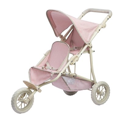 TEAMSON KIDS Poussette double pour poupon baigneur ou poup&eacute;e jouet Olivias Little World OL-00004