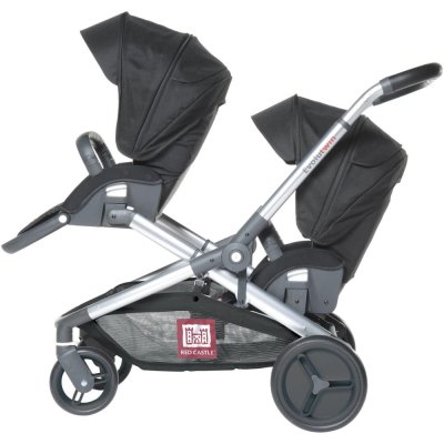 RED CASTLE Poussette double  evolutwin noire RED3660950051452