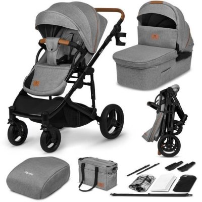 LIONELO Poussette  Mari Tour + Nacelle - Grey Stone