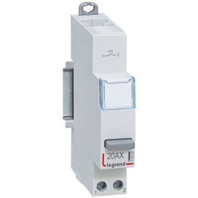 LEGRAND Poussoir modulaire 1 module - Simple fonction sans voyant - 1 NO