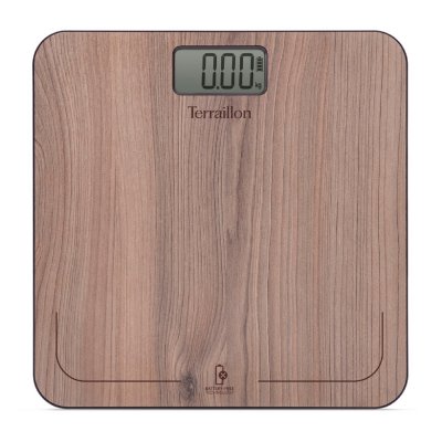 TERRAILLON Power free - p&egrave;se personne sans piles ni batterie effet noyer