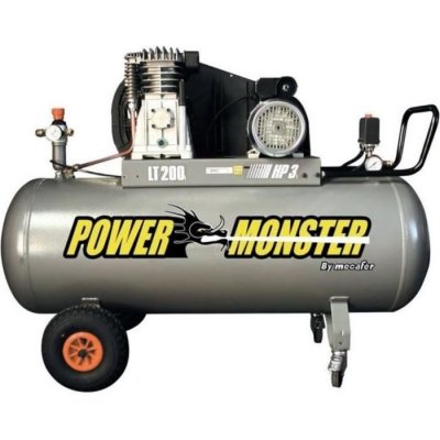 MECAFER Power Monster Compresseur professionnel 3CV 200 litres 